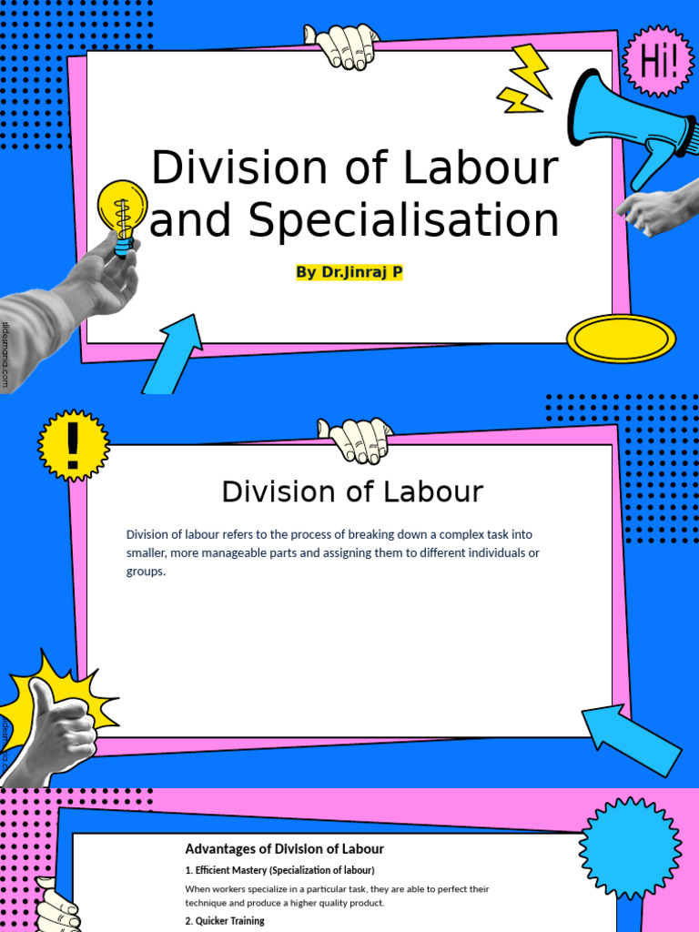 Advantages of Labour Division & Specialisation | PDF | Division Of ...