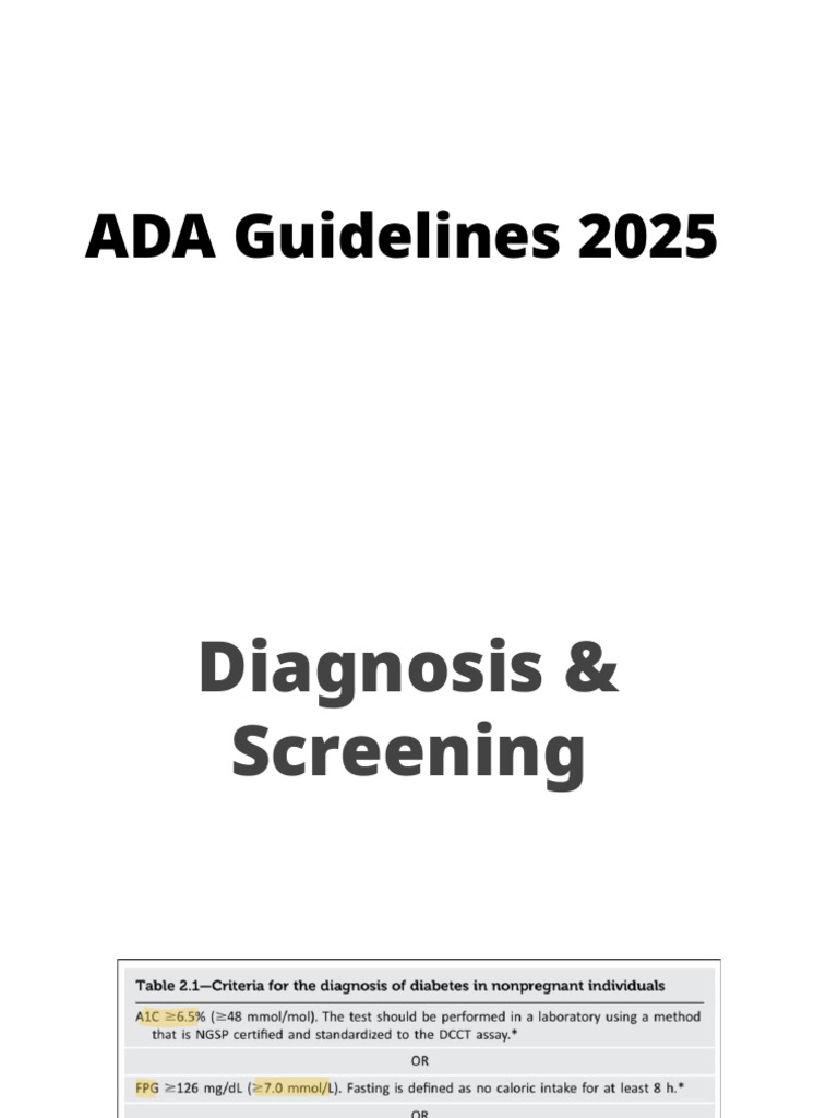 ada standards of care 2025 glp-1 dpp-4 combination not recommended 2025 ADA Standards: HbA1c Targets for Diabetes Management | Dr Rajiv Kumar  Jain posted on the topic