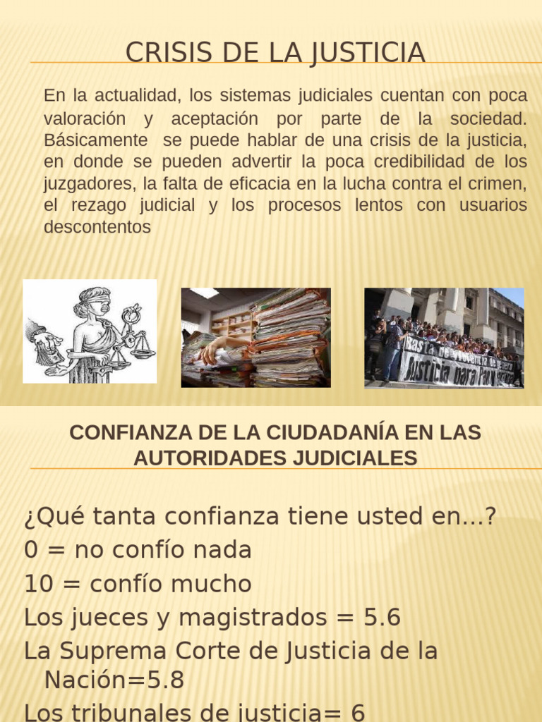 Crisis de La Justicia Unidad 1 | PDF | Mediación | Arbitraje