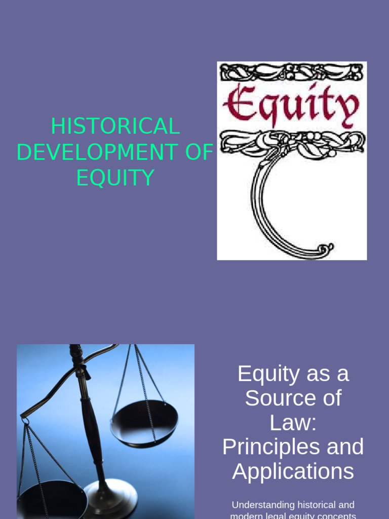 1 Equity 120420111253 Phpapp01 | PDF | Equity (Law) | Common Law