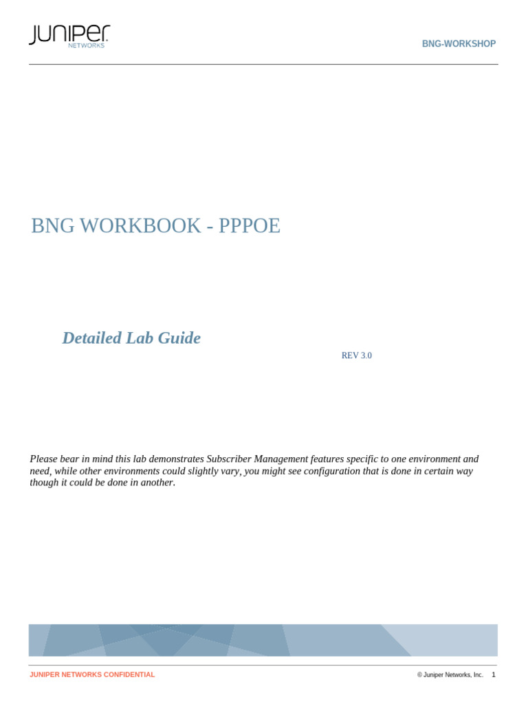 BNG Workshop: PPPOE Lab Guide | PDF | Radius | Networking Standards