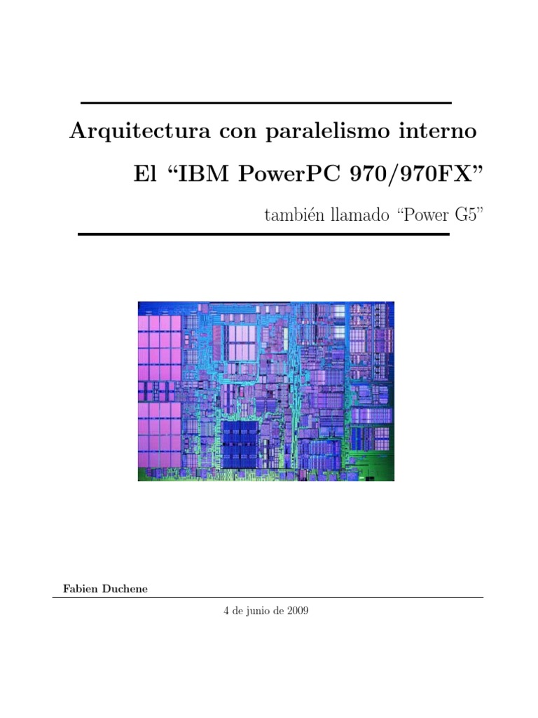 Arquitectura del PowerPC 970/970FX | PDF | Caché (Computación ...