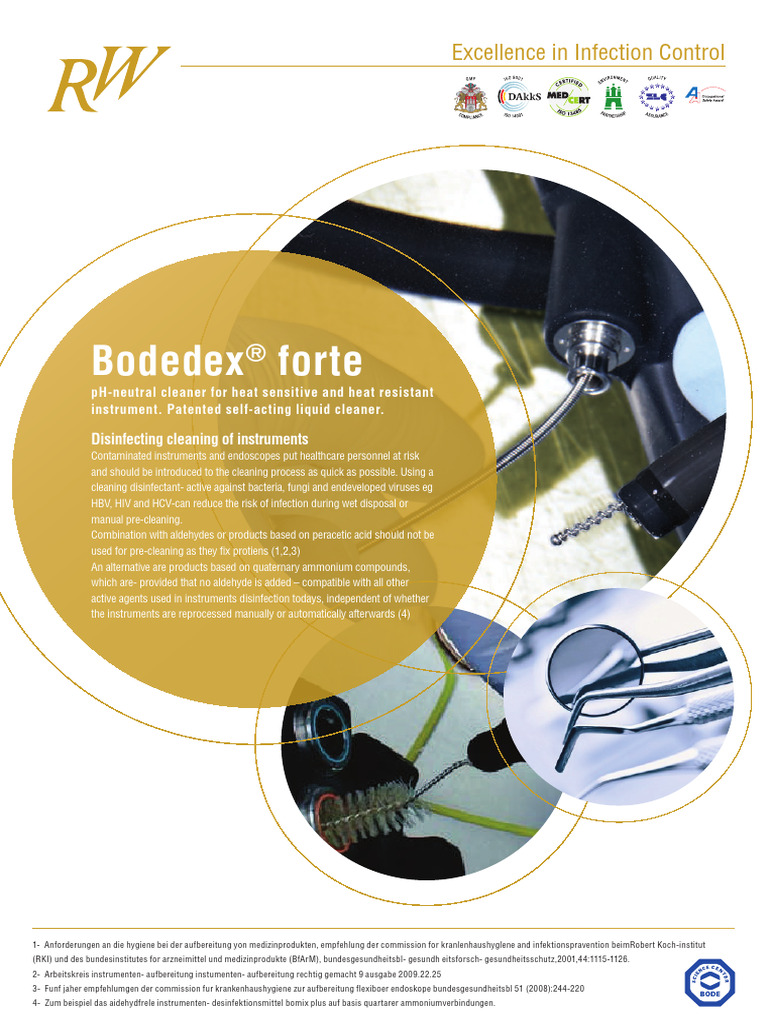 Bodedex® Forte: Advanced Instrument Cleaner | PDF | Disinfectant | Biofilm
