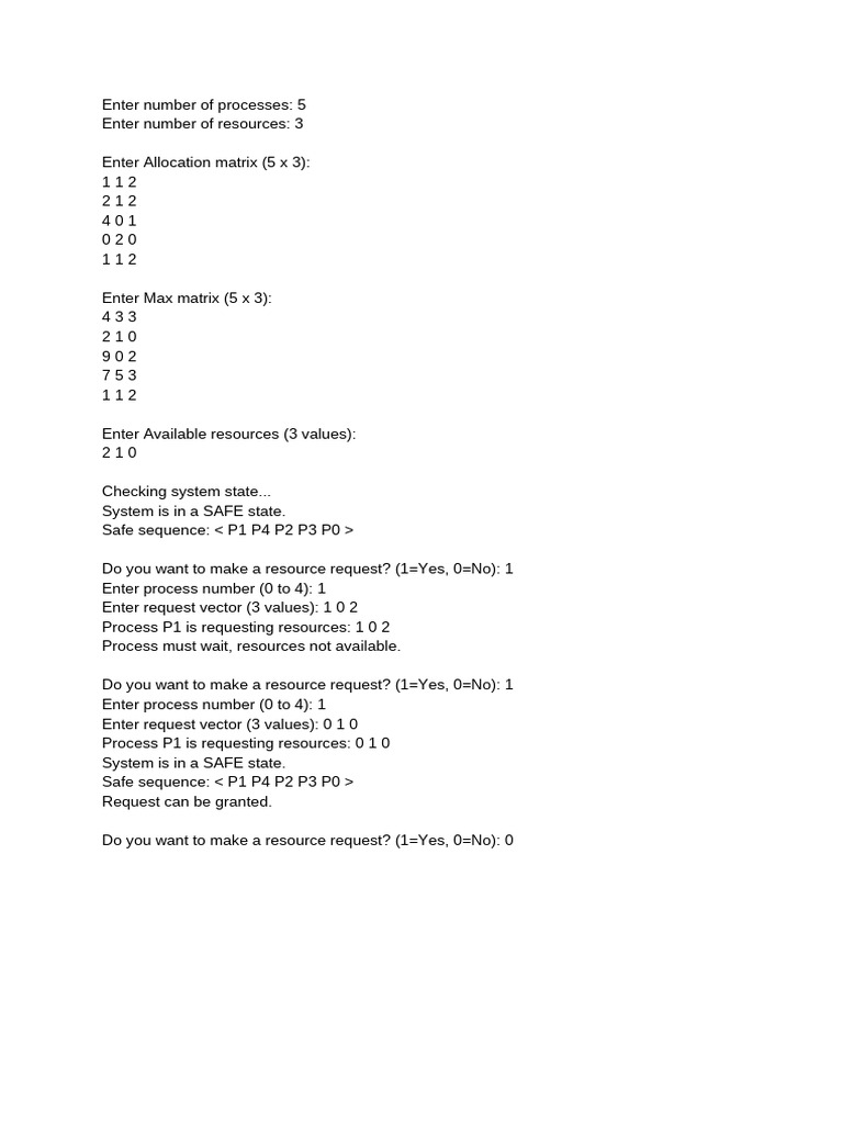 Resource Allocation Safety Check | PDF