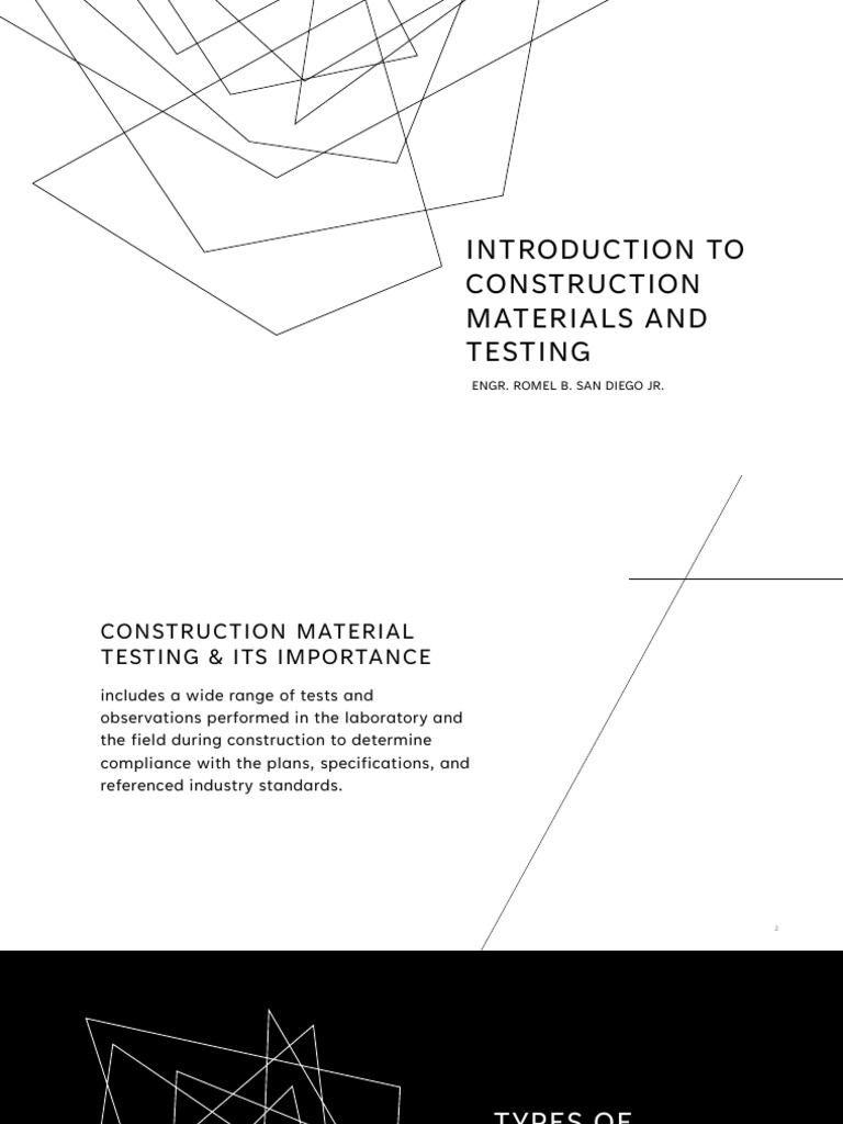Construction Materials Testing Overview | PDF