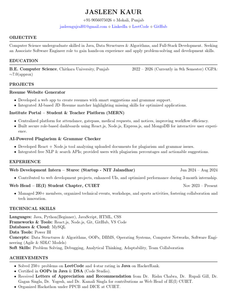 FAANGPath Resume for Software Engineer | PDF | Web Development | Databases