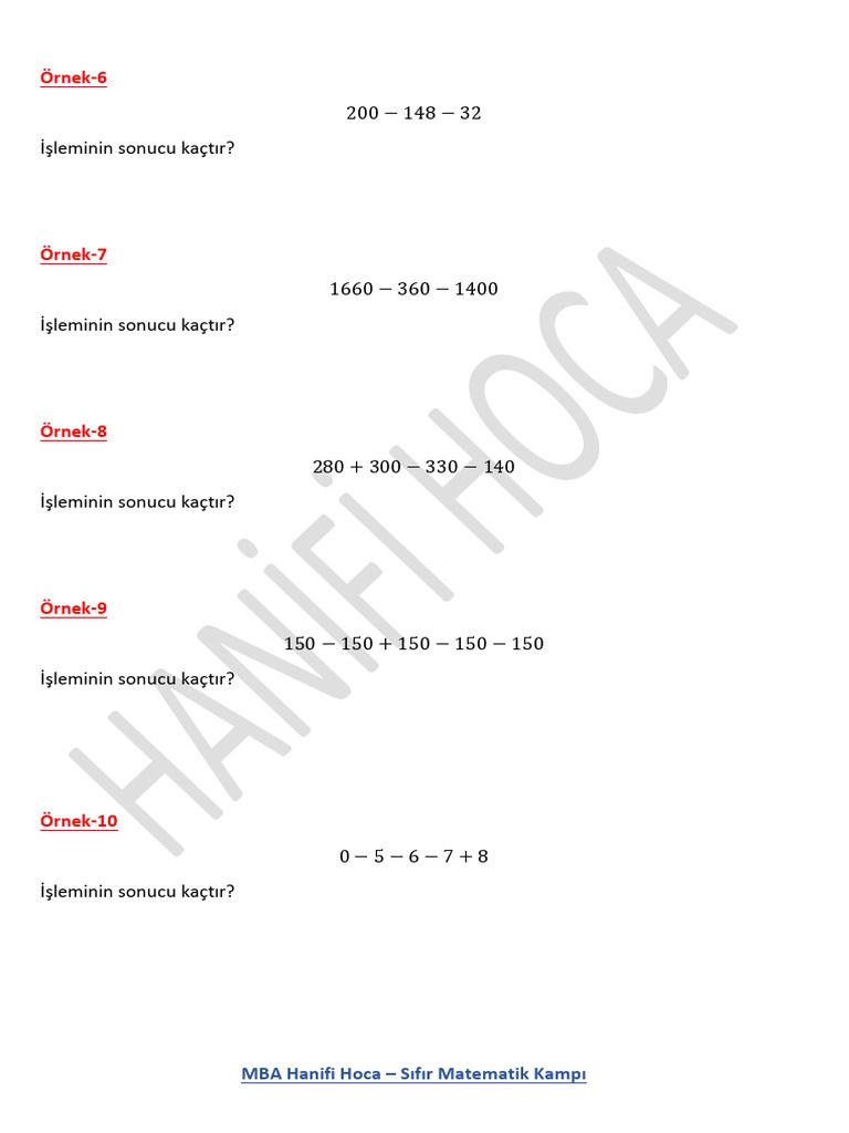 Sıfır Mat2 | PDF