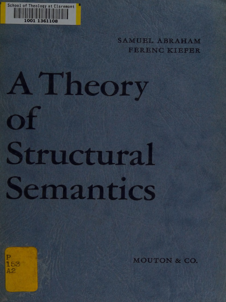Structural Semantics Theory Overview | PDF | Semantics | Deductive ...