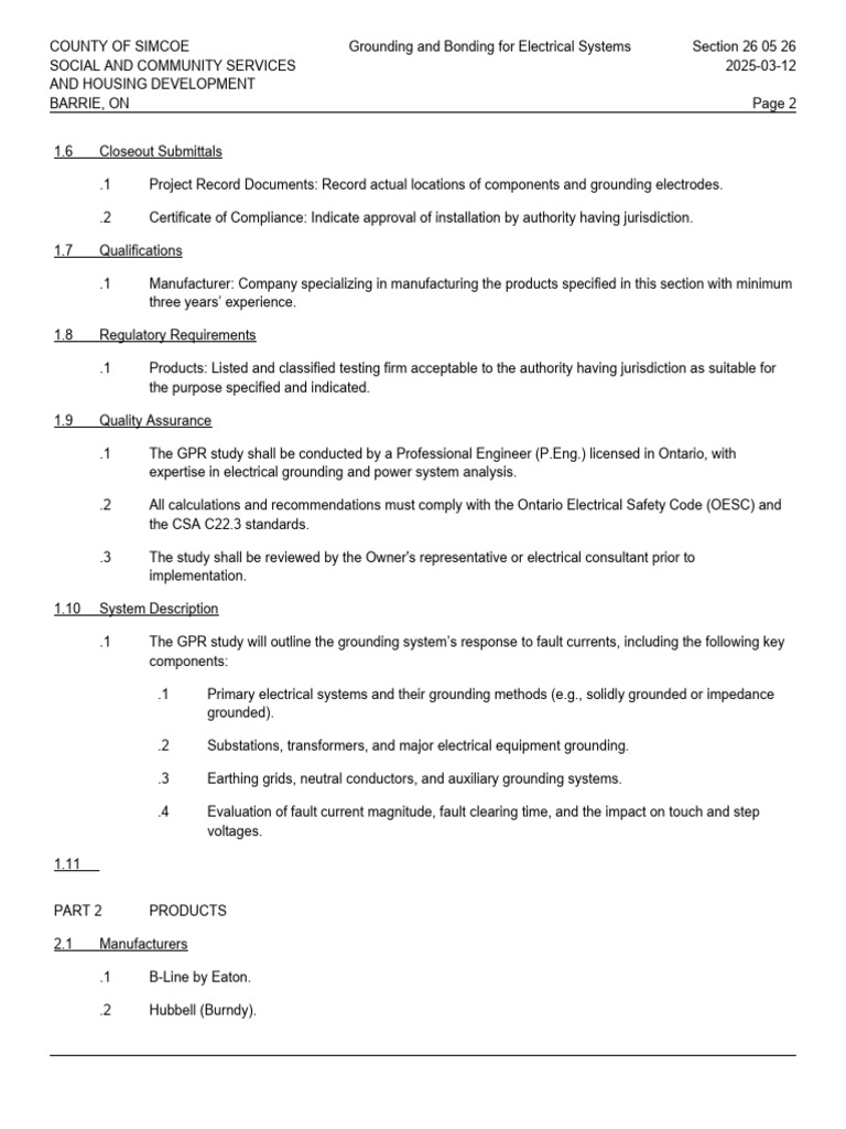 Grounding and Bonding Guidelines for Electrical Systems | PDF ...
