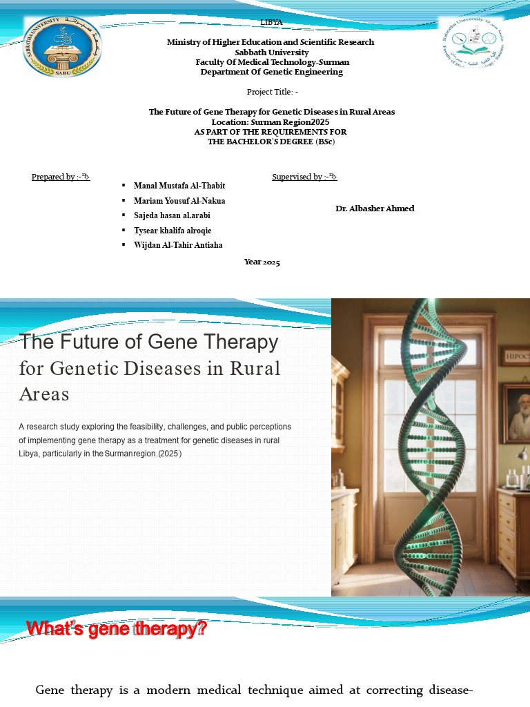 Gene Therapy for Rural Genetic Diseases | PDF | Genetic Disorder | Gene ...