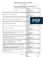 Patient Health Questionnaire 9 - Depression (PHQ-9)