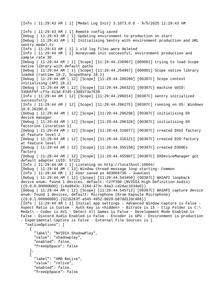 Medal Log Initialization Report | PDF | Scope (Computer Science ...
