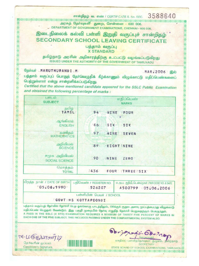 10 Marksheet Compressed | PDF