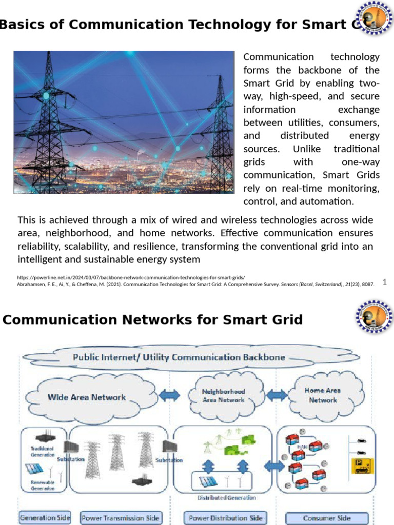Smart Grid Communication Technology Basics | PDF | Smart Grid ...