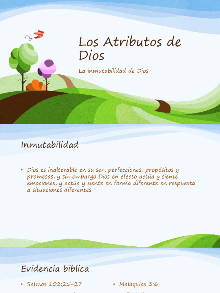 Inmutabilidad y Atributos de Dios | PDF