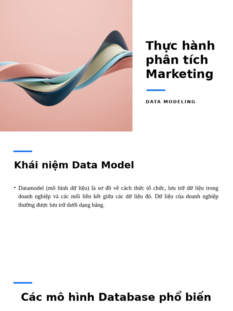Thực Hành Phân Tích Marketing - Data Model | PDF
