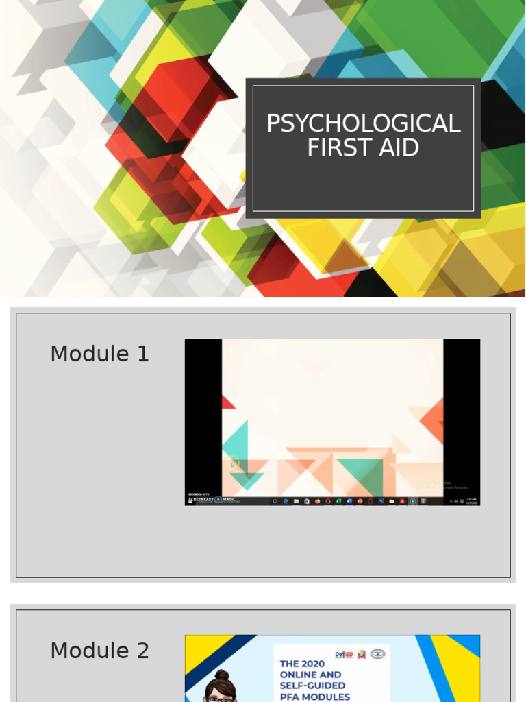 Psychological First Aid | PDF