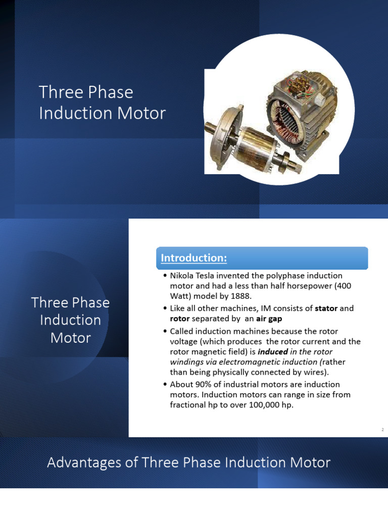 How Three-Phase Induction Motors Work | PDF | Electric Motor ...