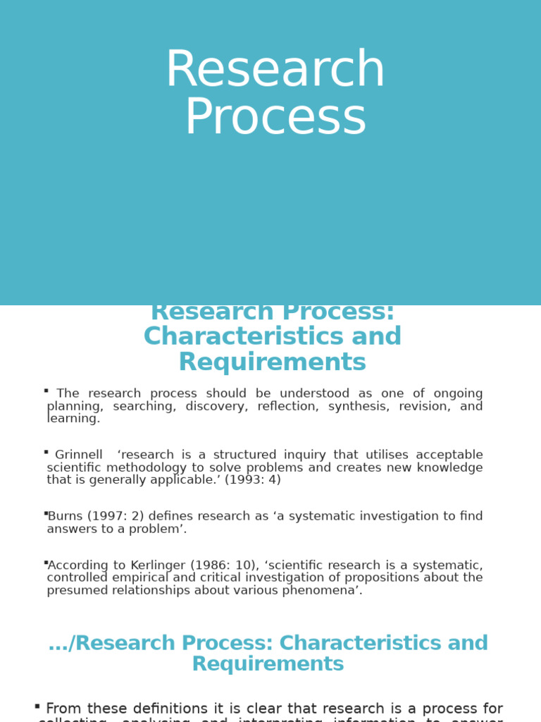 Understanding the Research Process | PDF | Hypothesis | Methodology
