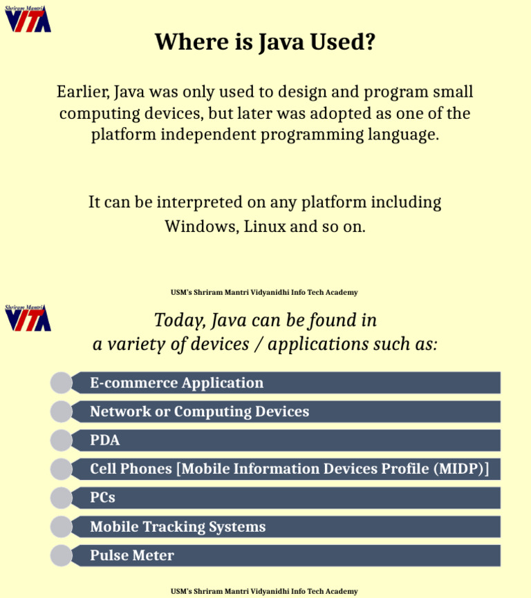 Where Java Is Used | PDF