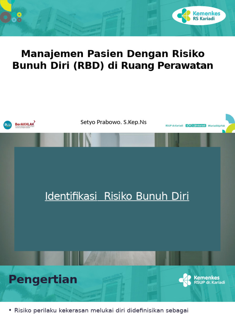 Managemen RBD Di Ruang Perawatan | PDF