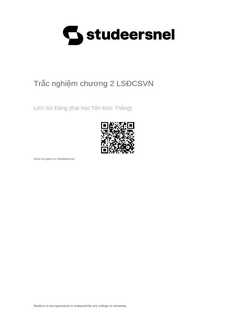 LSĐ - Chương 2 | PDF
