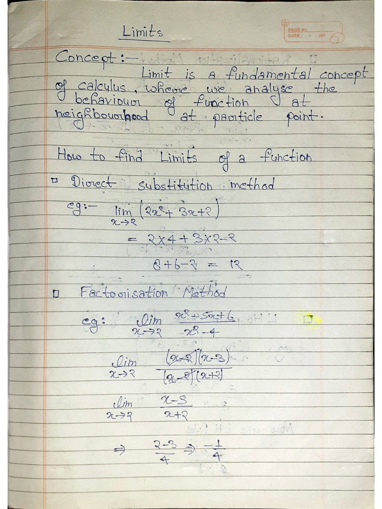 Limits | PDF