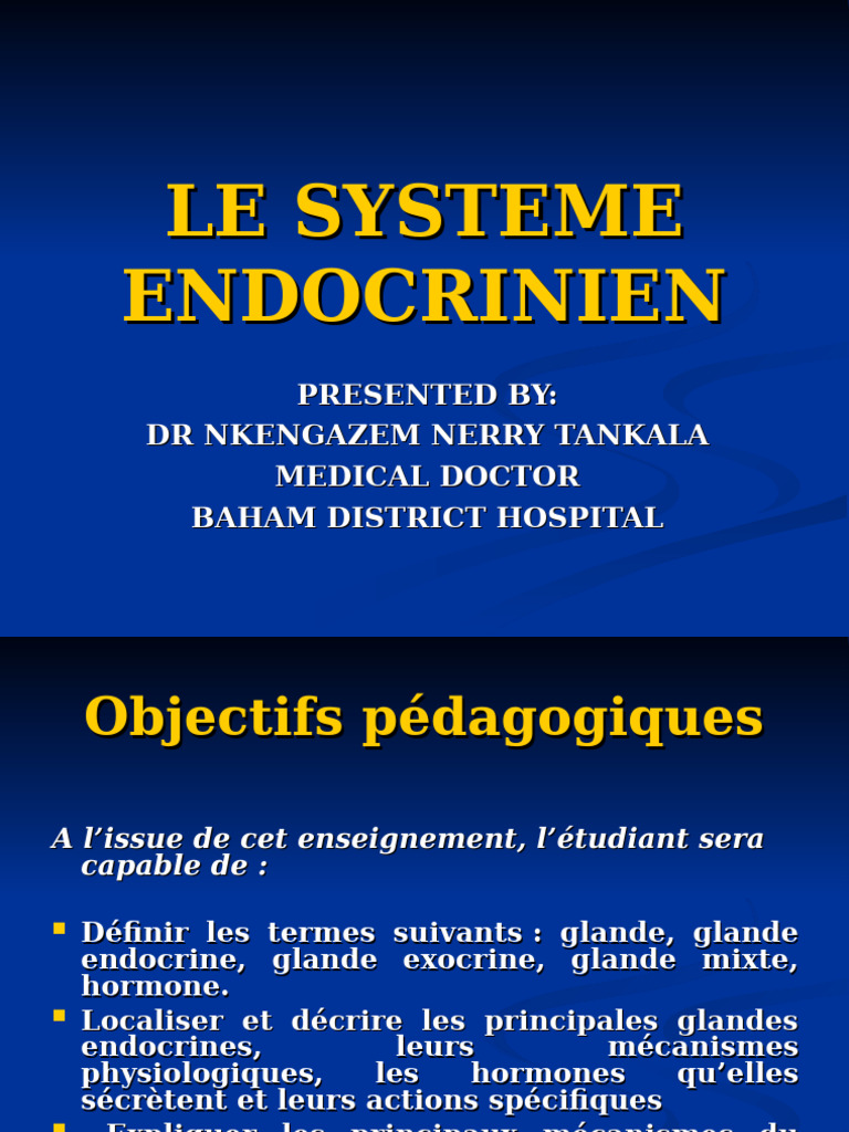 Comprendre le Système Endocrinien | PDF | Hormone | Hypophyse