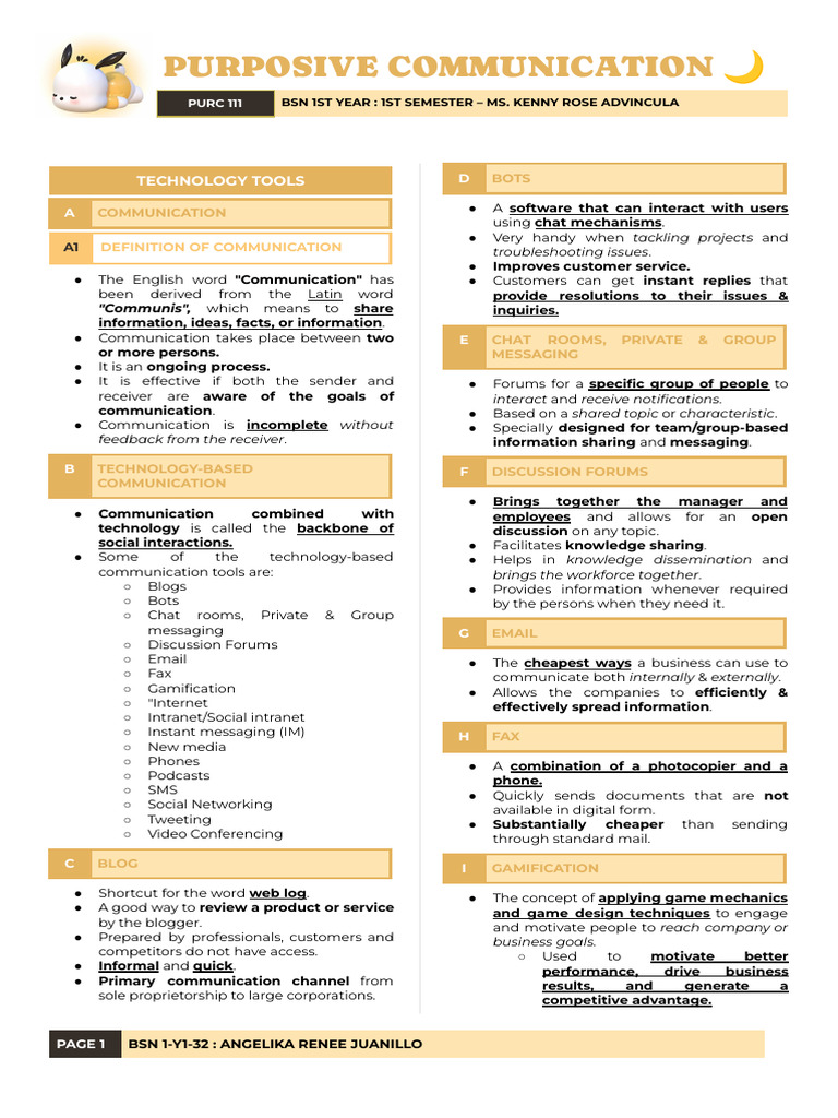 Technology Tools for Effective Communication | PDF | Communication ...