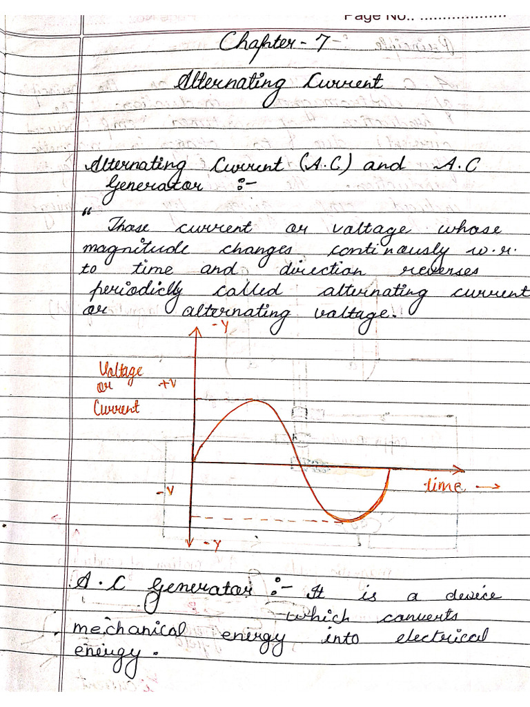 Ch. 7 Alternating Current | PDF