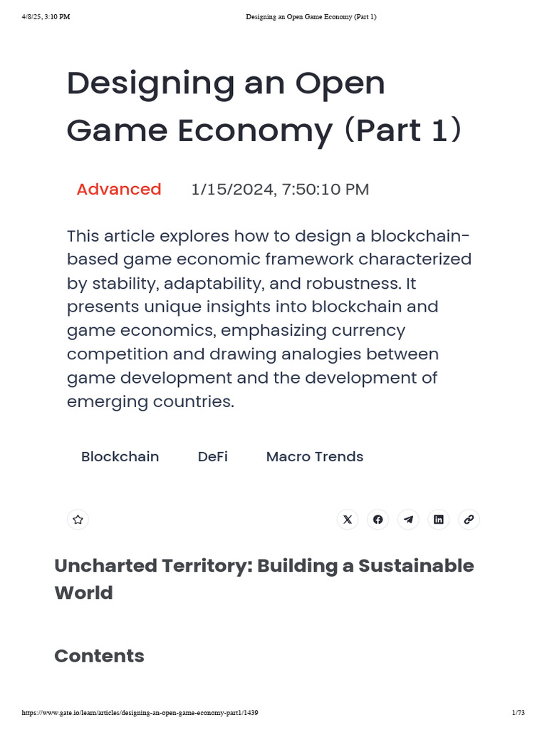 Designing a Sustainable Game Economy | PDF | Currency | Money
