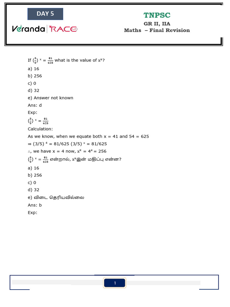 Day 5 Maths | PDF