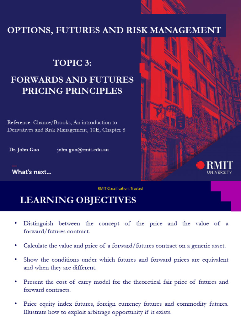 Forwards and Futures Pricing Explained | PDF | Futures Contract | Arbitrage