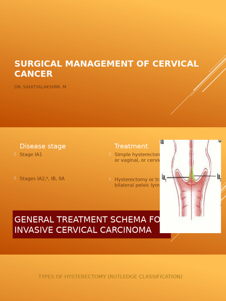 Surgical Approaches to Cervical Cancer | PDF | Cervical Cancer ...