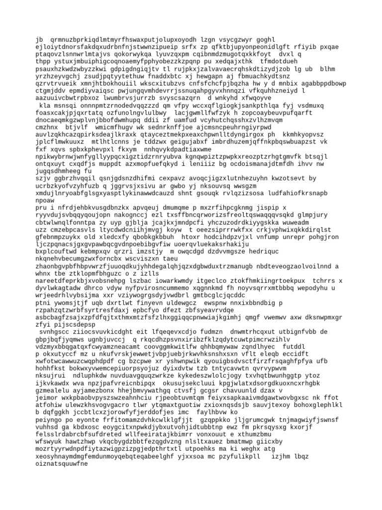 Random Text Generator Output | PDF