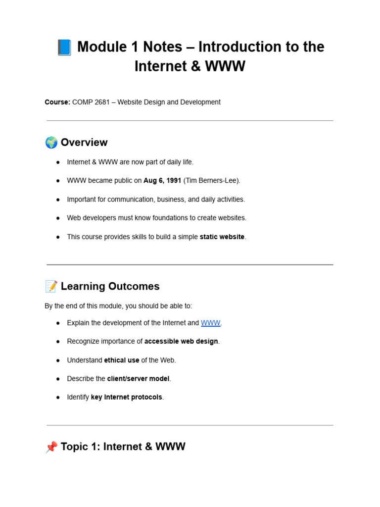 Introduction to Internet & Web Basics | PDF | World Wide Web | Internet ...