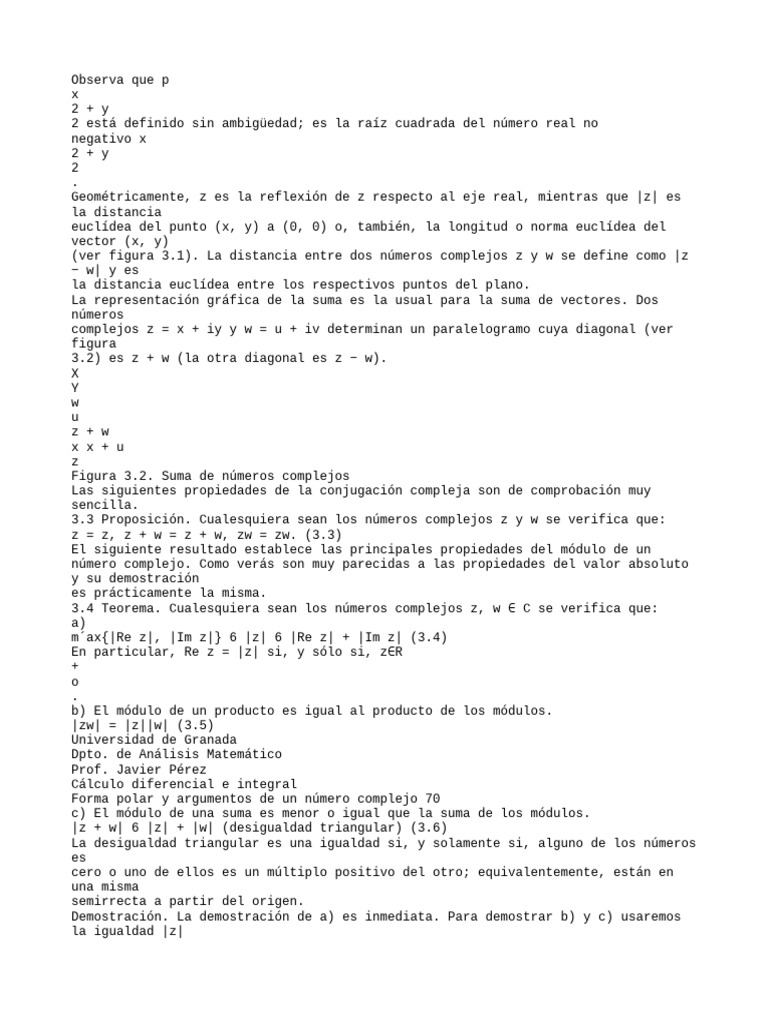 Observa Que P | PDF | Número complejo | Prueba matemática