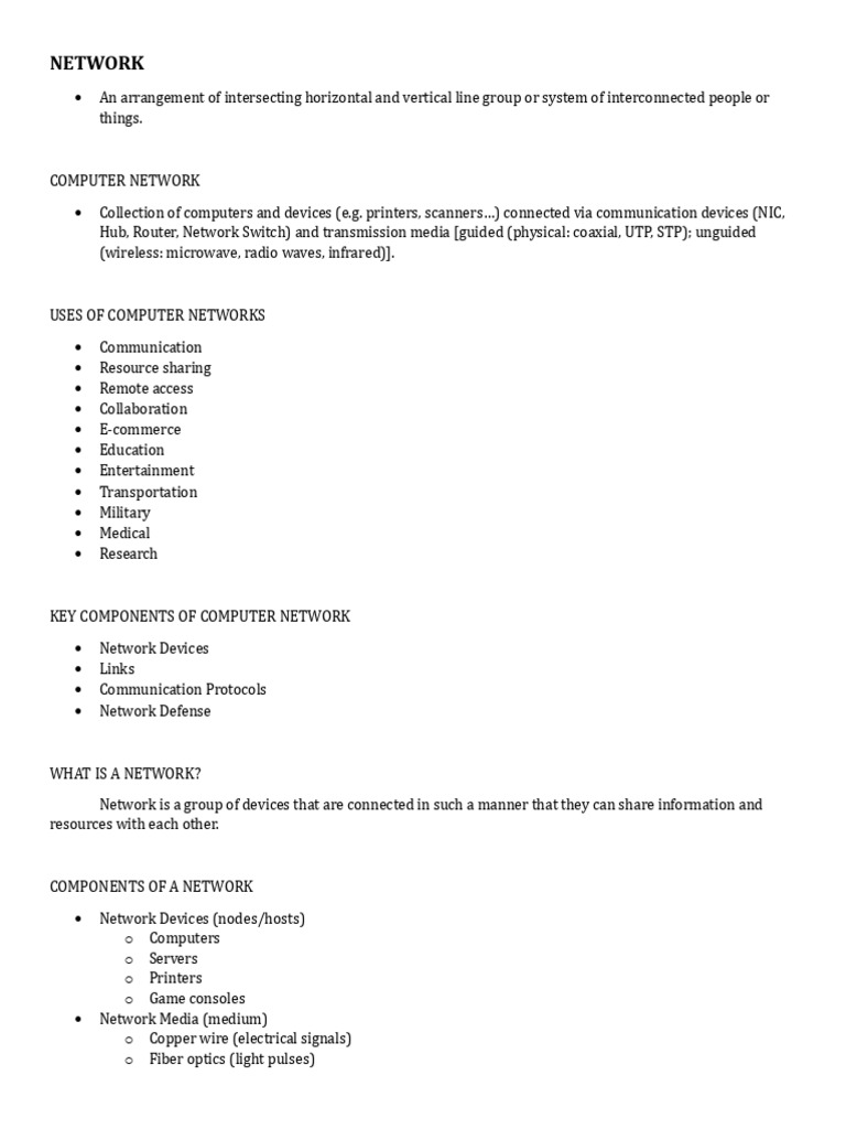 Understanding Computer Networks and Types | PDF | Computer Network ...