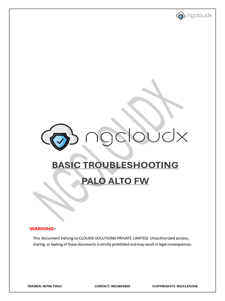 Basic Troubleshooting Palo Alto FW 1745342257 | PDF | Virtual Private ...