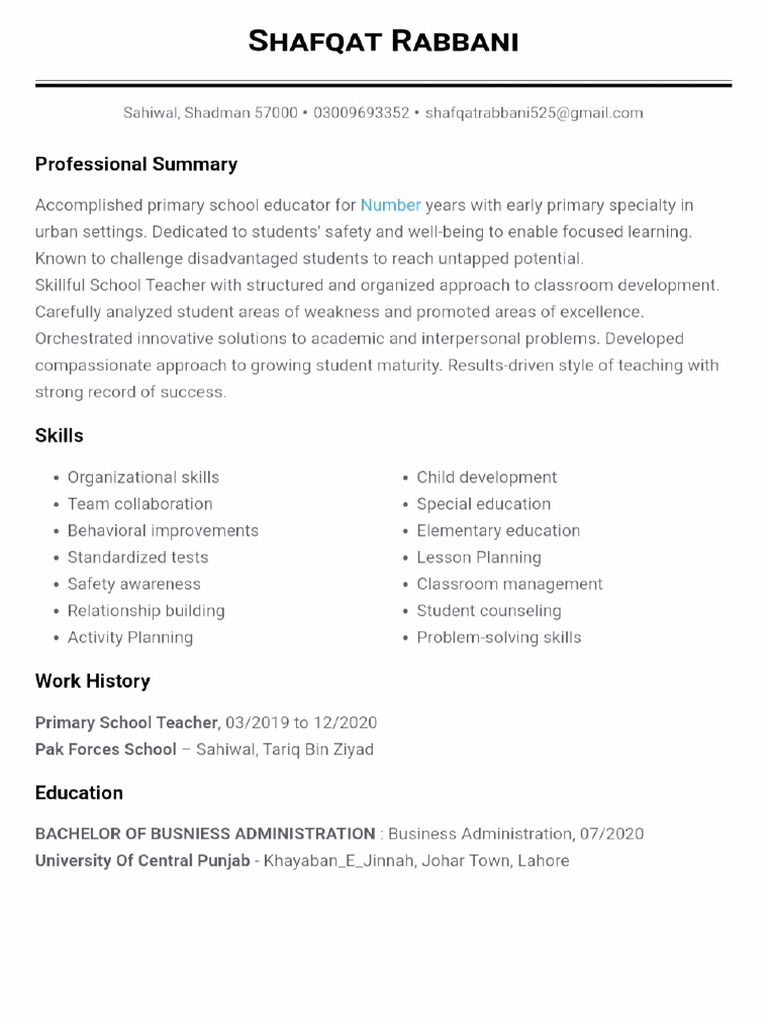CV Assignment | PDF