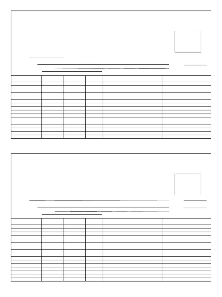 Attendance Card Rotc | PDF