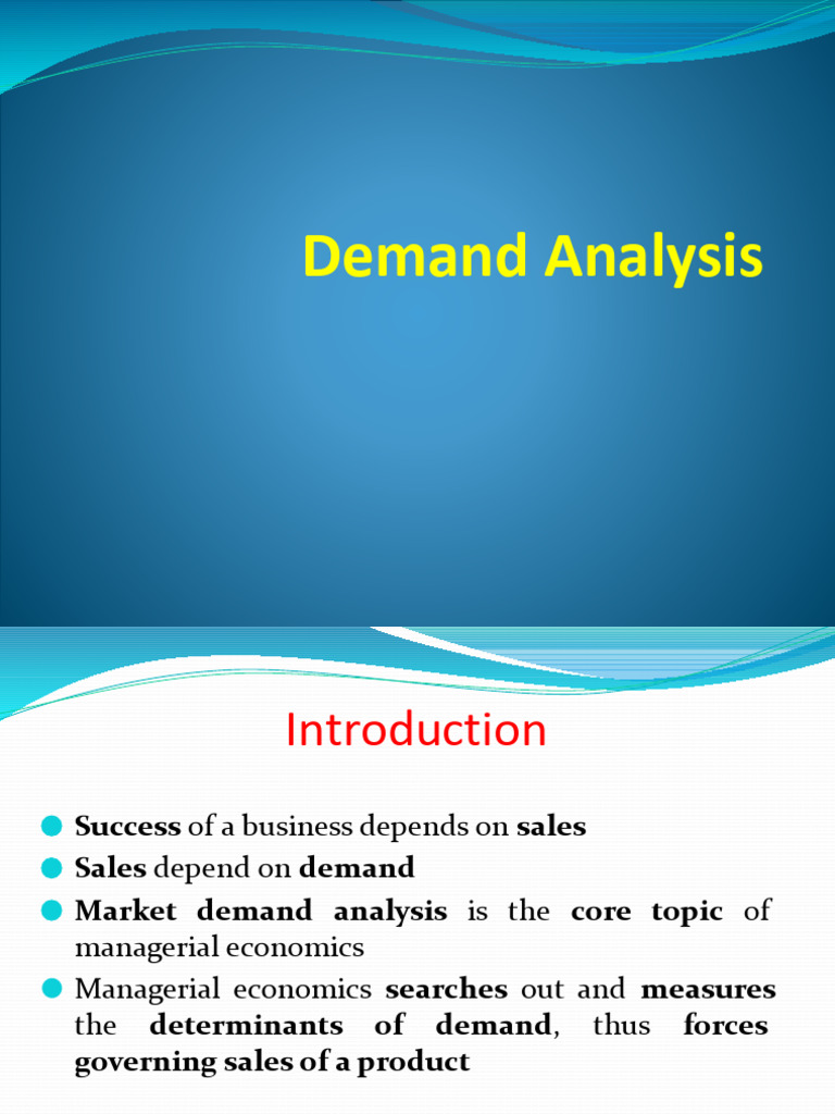 Understanding Demand in Managerial Economics | PDF | Demand | Utility