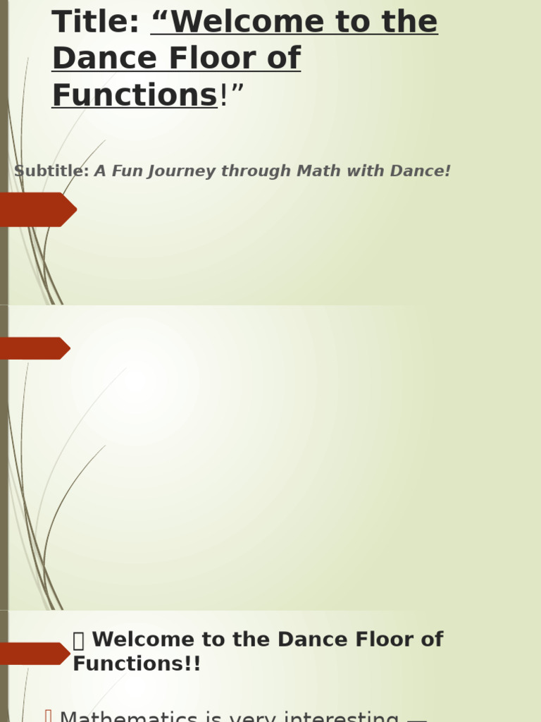 Dance of Mathematical Functions | PDF | Trigonometric Functions ...