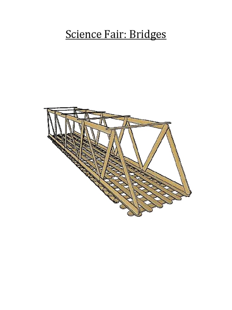 Science Fair Popsicle Bridge Bridge Experiment