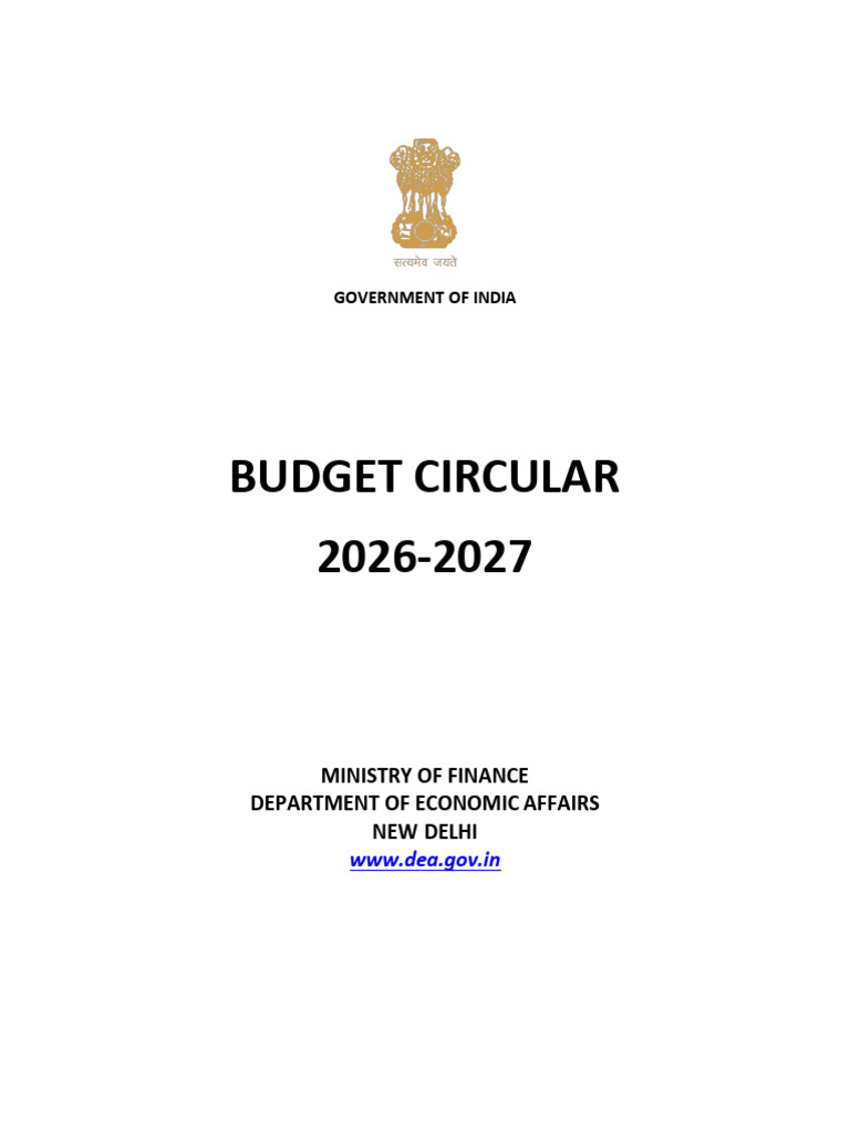 Budget Circular 2026-27 Guidelines | PDF | Budget | Expense
