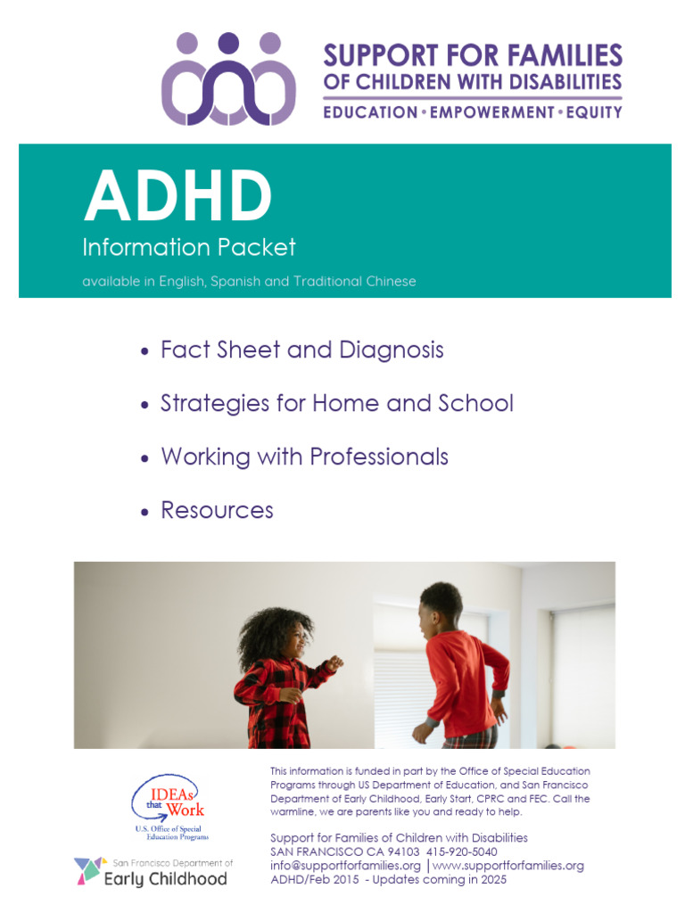 ADHD Support and Resources Guide | PDF | Attention Deficit ...
