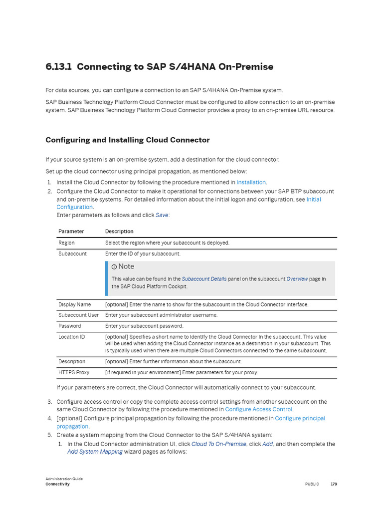 Configure SAP S/4HANA Cloud Connector | PDF | Cloud Computing | Proxy ...