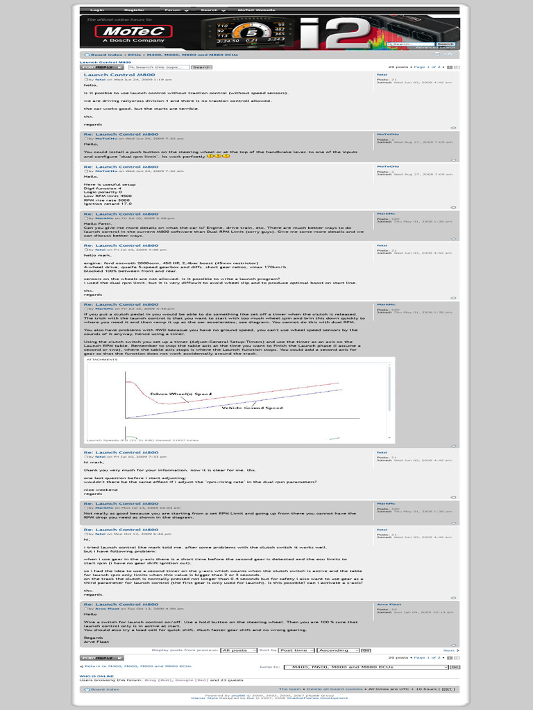 MoTeC Global Forum - View Topic - Launch Control M800 - 1 | PDF