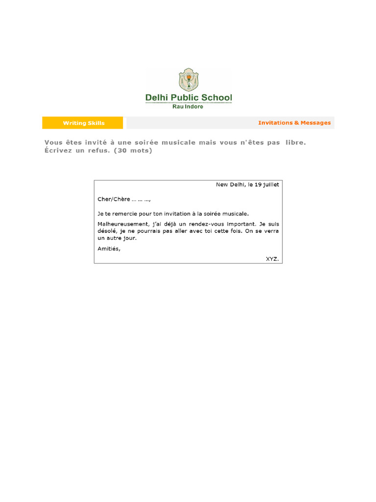 Message Refusal Example | PDF