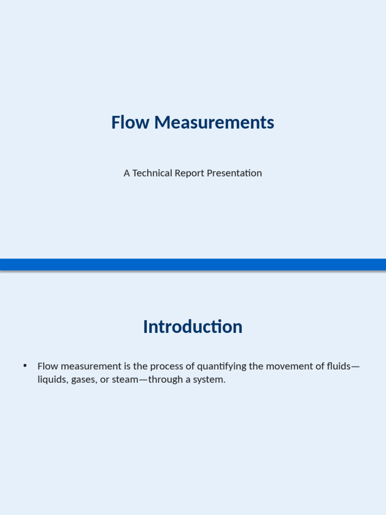 Flow Measurement Techniques Explained | PDF
